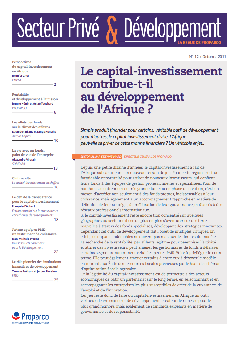 Secteur Privé & Développement