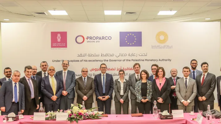 BoP Palestine Proparco guarantee ariz mena European Union