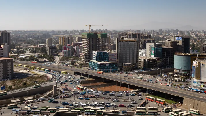 photo paysage de la ville Addis Abeba 
